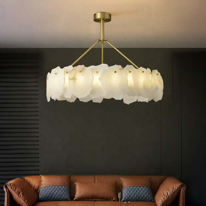 Marilyn Modern Marble Round Pendant Light Living Room