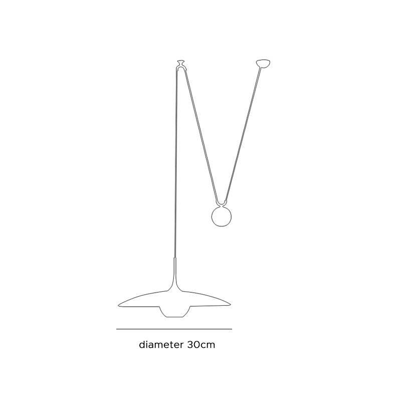 Cairns Minimalist Metal Pendant Light, Gold