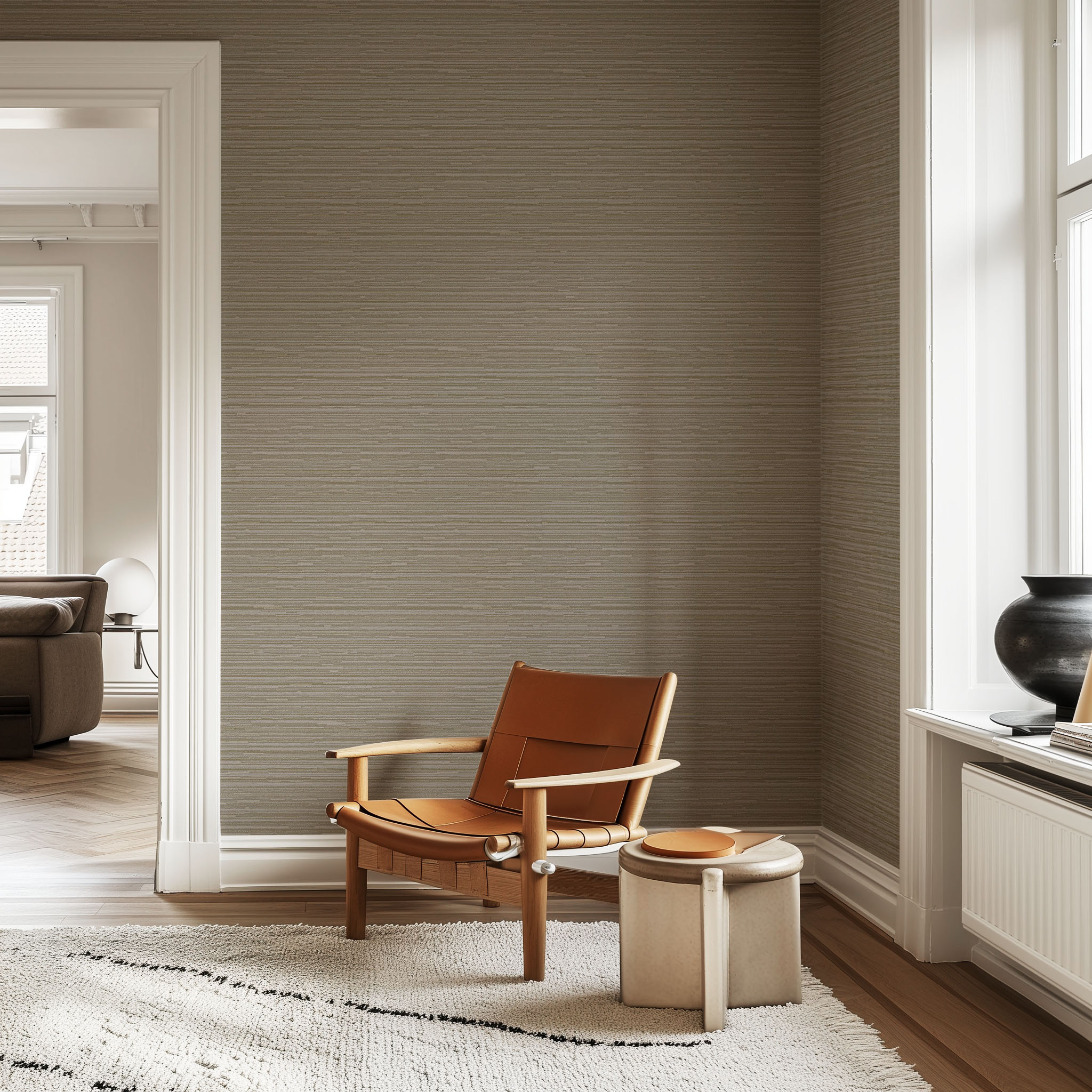 Cloud Removable Modern Minimalist Stripe Multicolor Living Bedroom Wallpaper