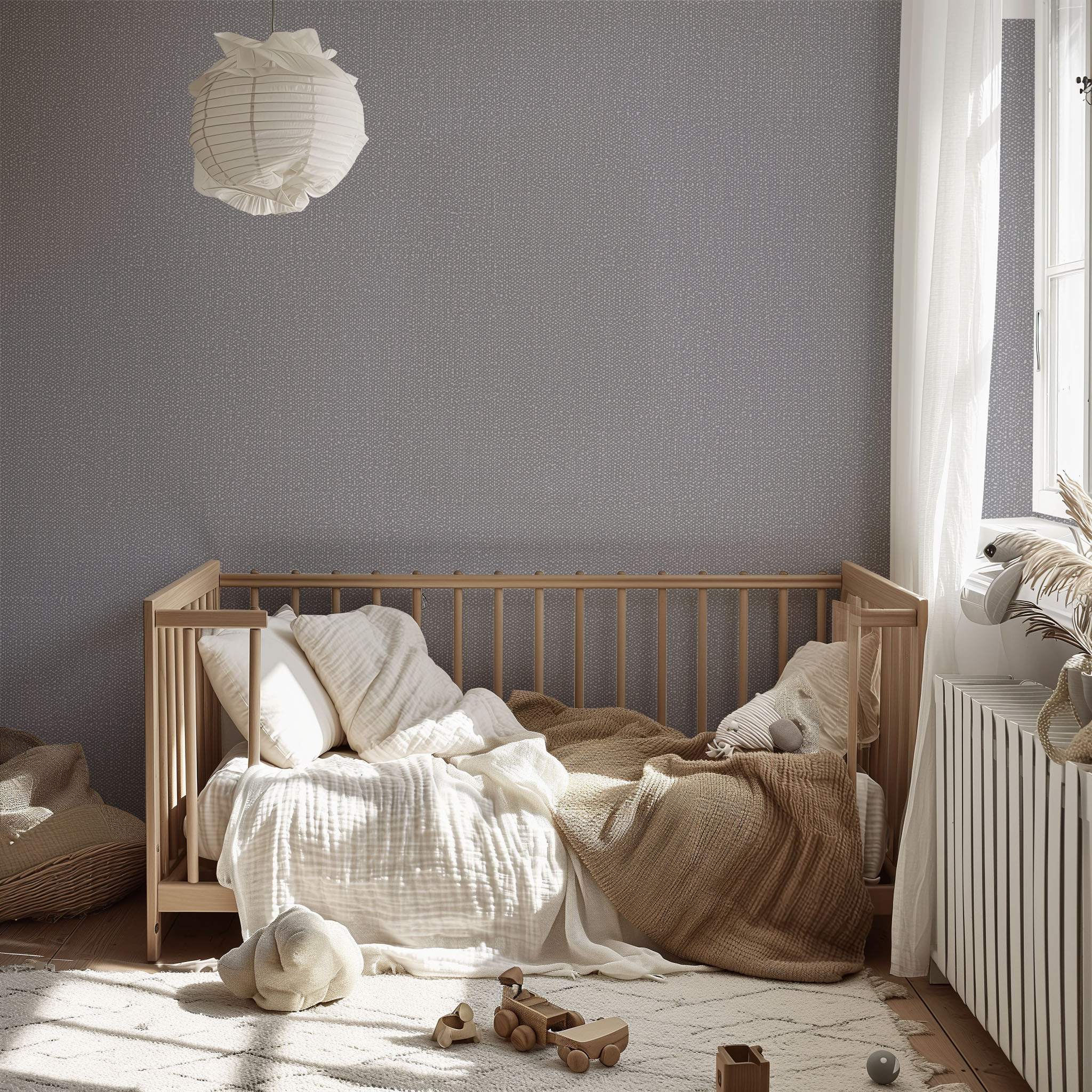 Cloud Removable Minimalist Particles Dark Multicolor Living Room Bedroom Wallpaper