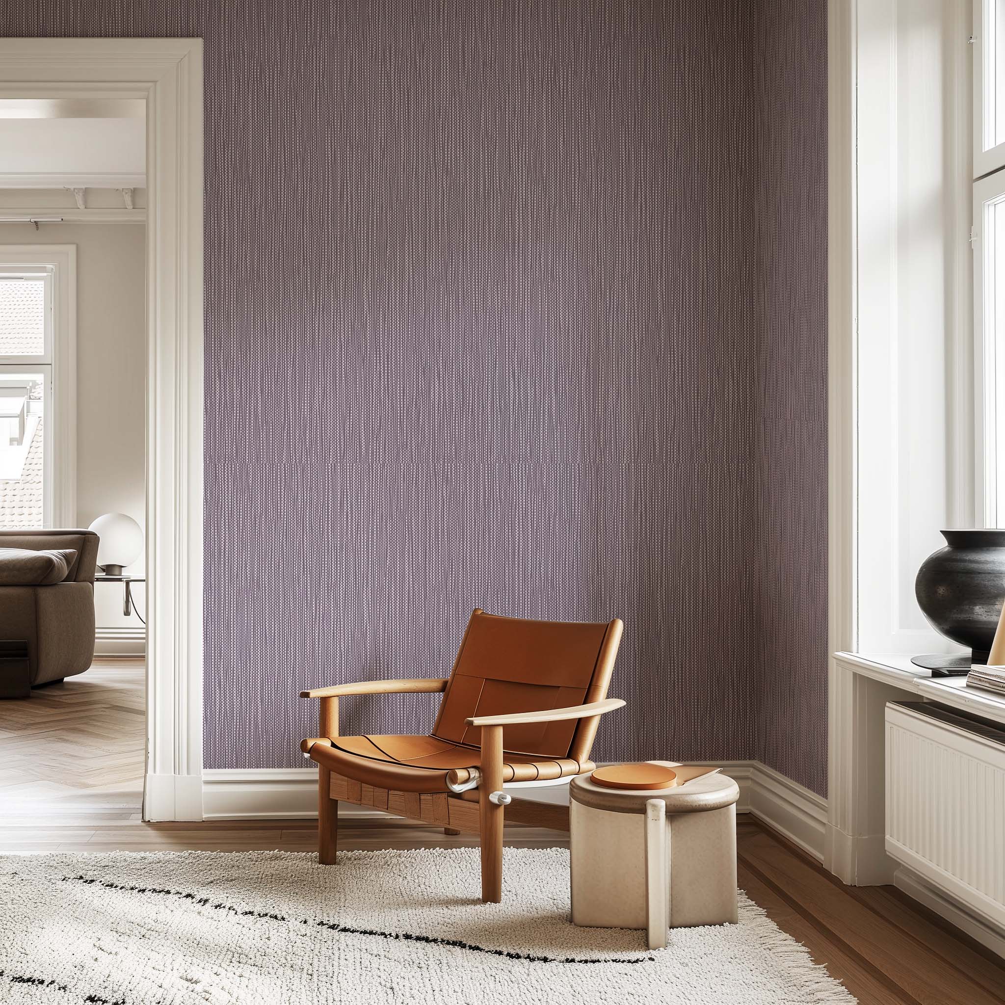 Cloud Minimalist Removable Purple Gray Beige Brown Living Room Bedroom Wallpaper