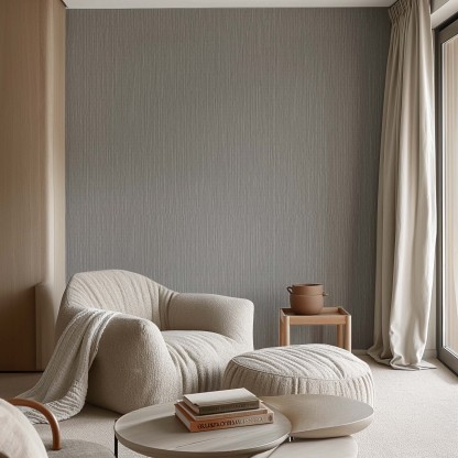 Cloud Minimalist Removable Purple Gray Beige Brown Living Room Bedroom Wallpaper