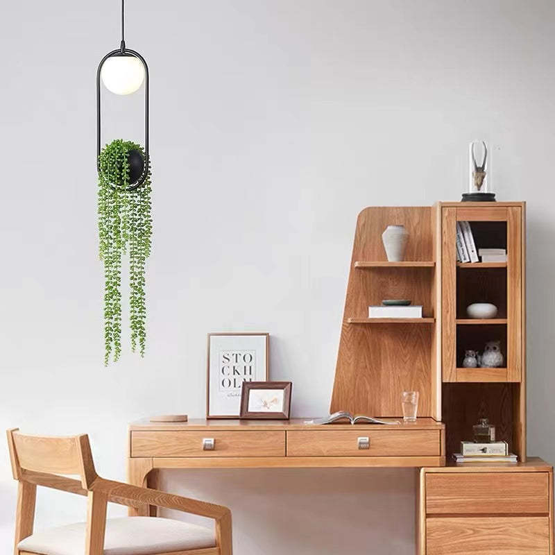 Plant Pot Metal Pendant Light by Las Sola
