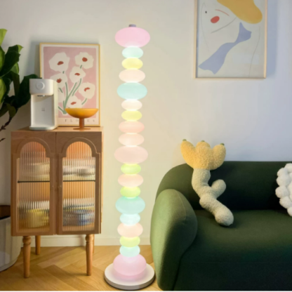 Morandi Rainbow Candy Unique Glass Floor Lamp
