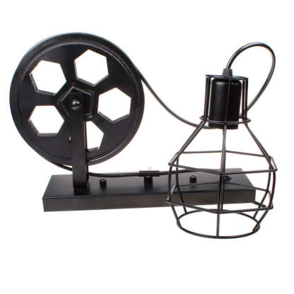 Alessio Retro Metal Wall Lamp with Pulley