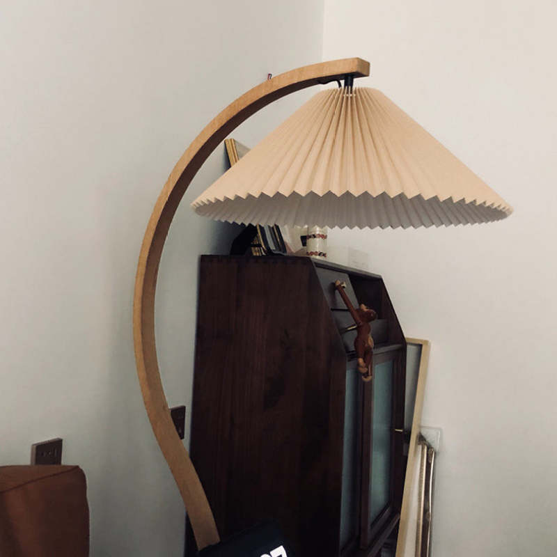 Ozawa Unique LED Floor Lamp, Wood/Metal, Living Room