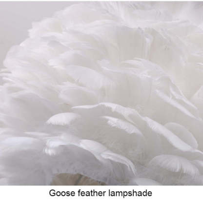 O'Moore Modern Feather Table Lamp Tripod, White/Grey/Pink/Hot Pink