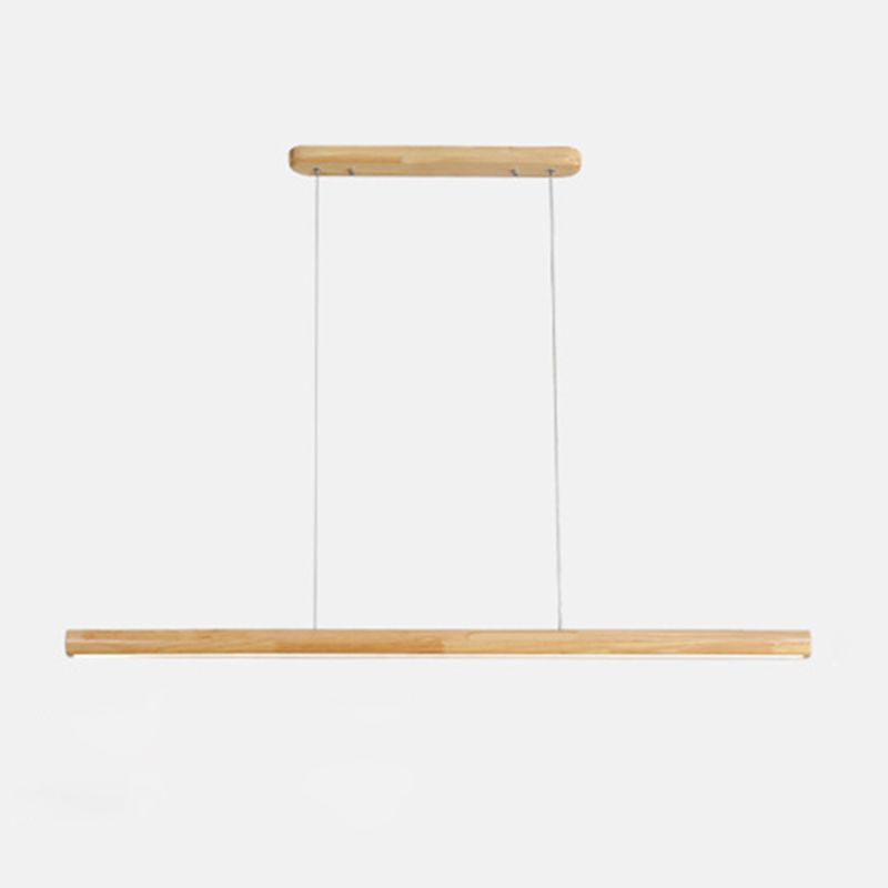 Ozawa Designer Linear Rod Shaped Pendant Light, Wood