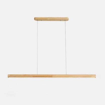 Ozawa Designer Linear Rod Shaped Pendant Light, Wood