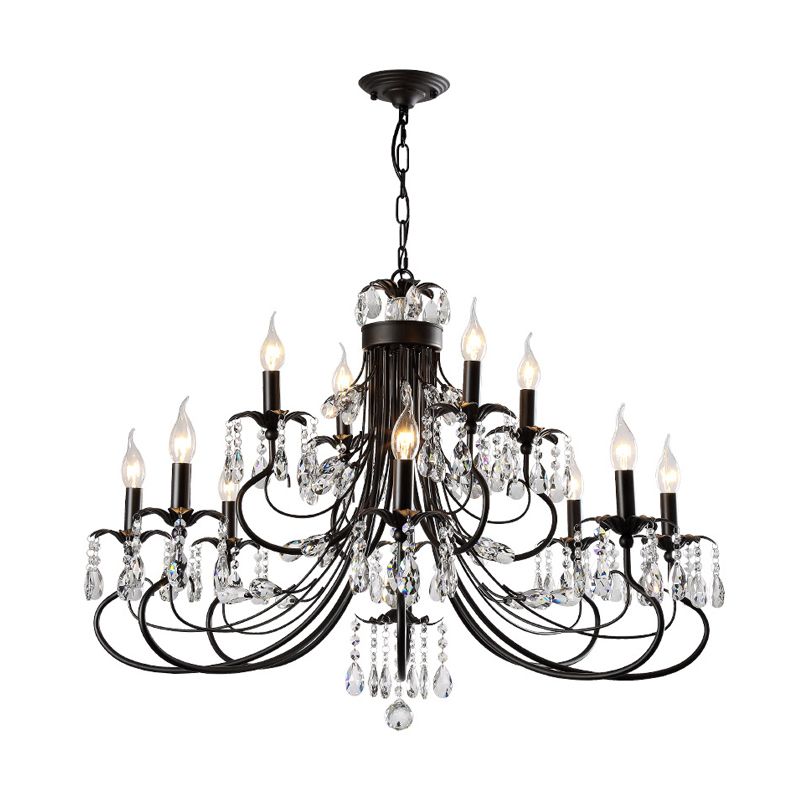 Silva Luxury Tiered Candle Chandelier