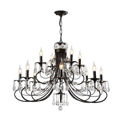 Silva Luxury Tiered Candle Chandelier