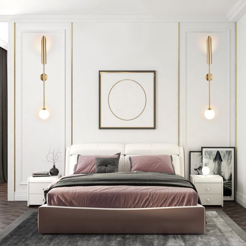 Meza Luxury Double-head Golden Scabbard Wall Lamp