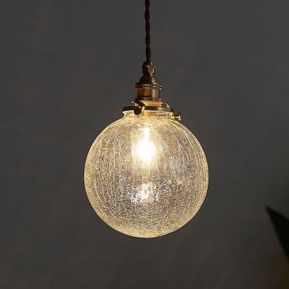 Retro glass pendant light