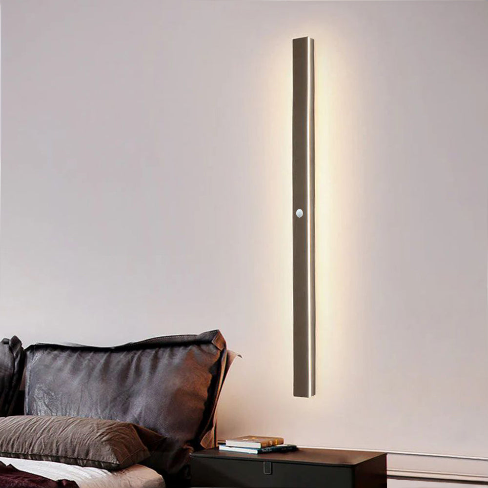 Edge Sleek Minimalist Rimless Linear Metal Outdoor Wall Light