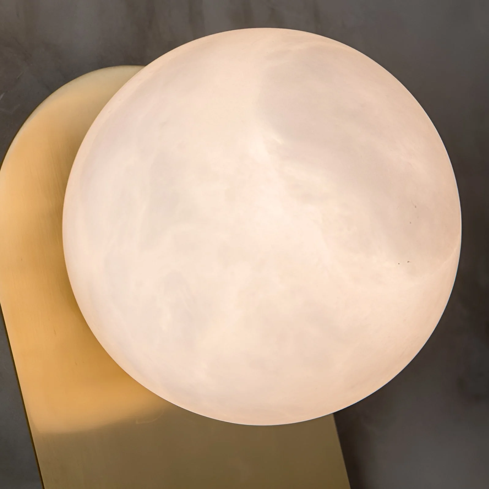 Jade Wall Light Minimalism Metal Alabaster Living Room Bedroom