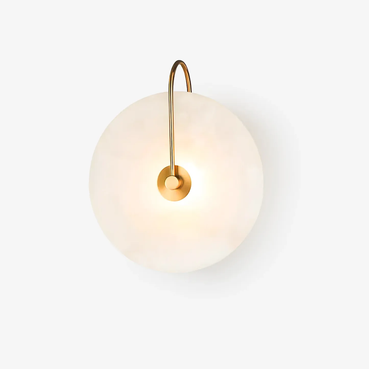 Jade Minimalism Gold Black Metal Alabaster Wall Lamp Bedroom Living Room