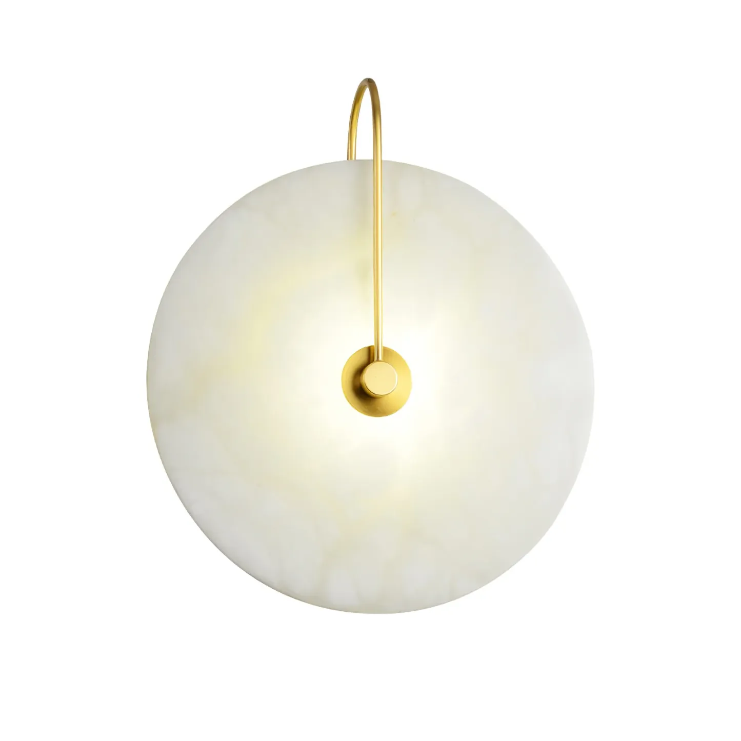 Jade Minimalism Gold Black Metal Alabaster Wall Lamp Bedroom Living Room
