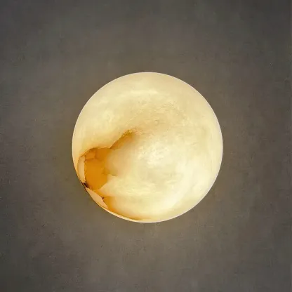 Orr Modern Round Mini Resin Wall Light Bedroom Hallway Living Room