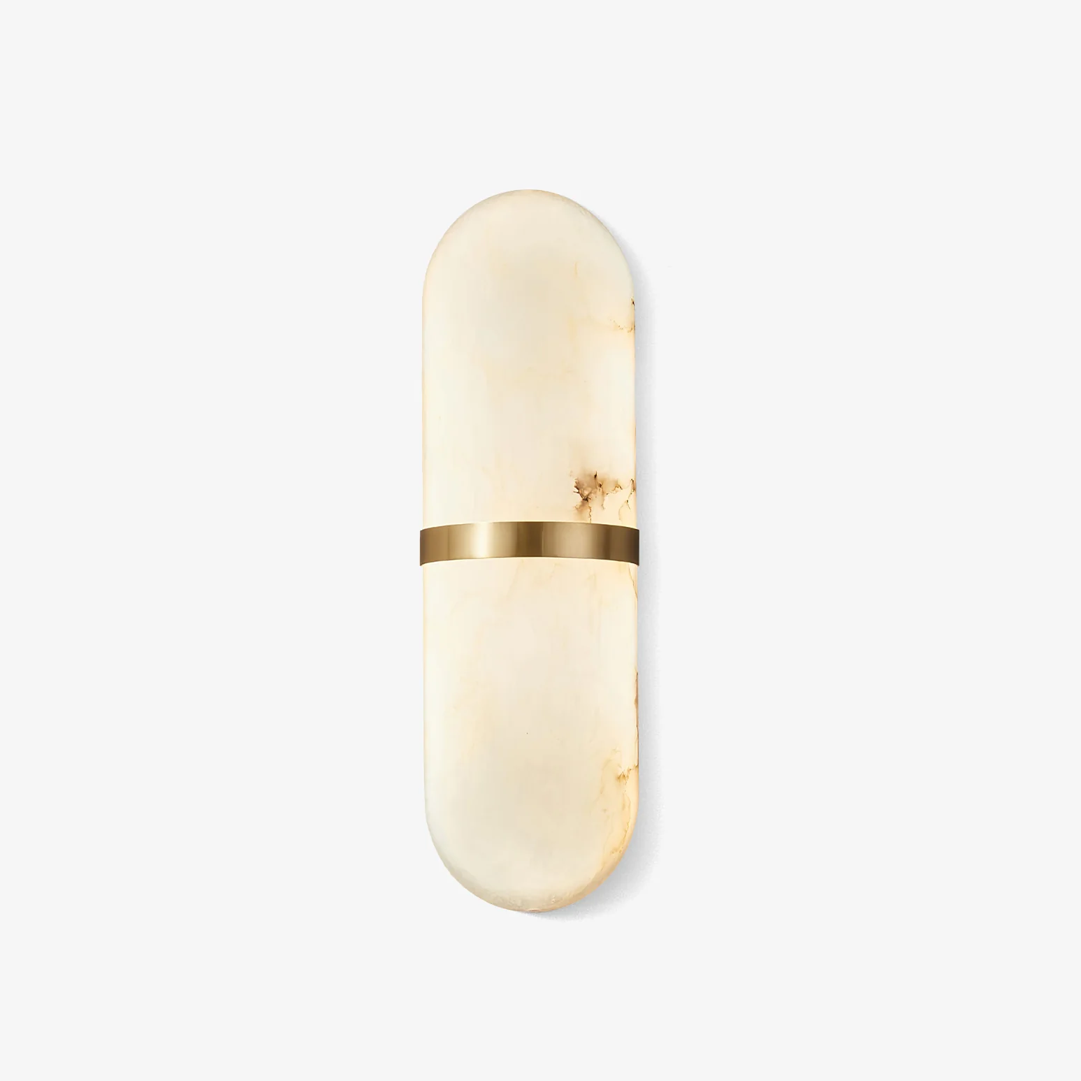 Elif Minimalism Pill Metal Alabaster Wall Lamp Living Room Bedroom