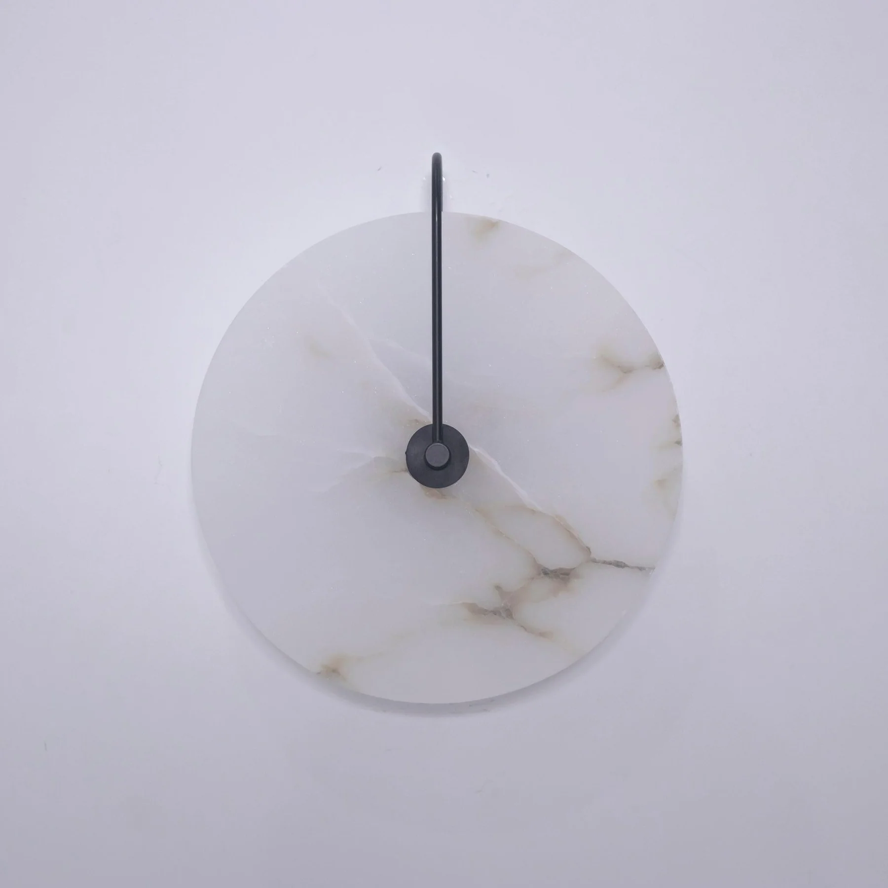 Jade Minimalism Gold Black Metal Alabaster Wall Lamp Bedroom Living Room