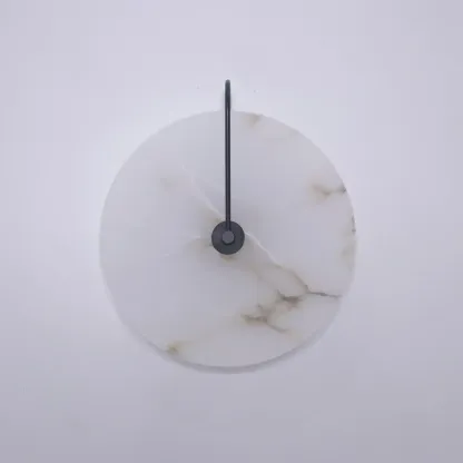 Jade Minimalism Gold Black Metal Alabaster Wall Lamp Bedroom Living Room
