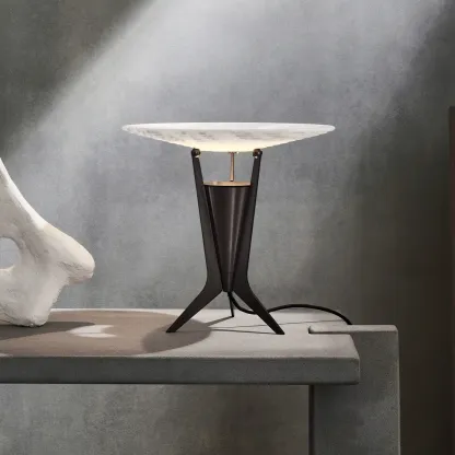 Jade Table Modern Alabaster Living Room Lamp