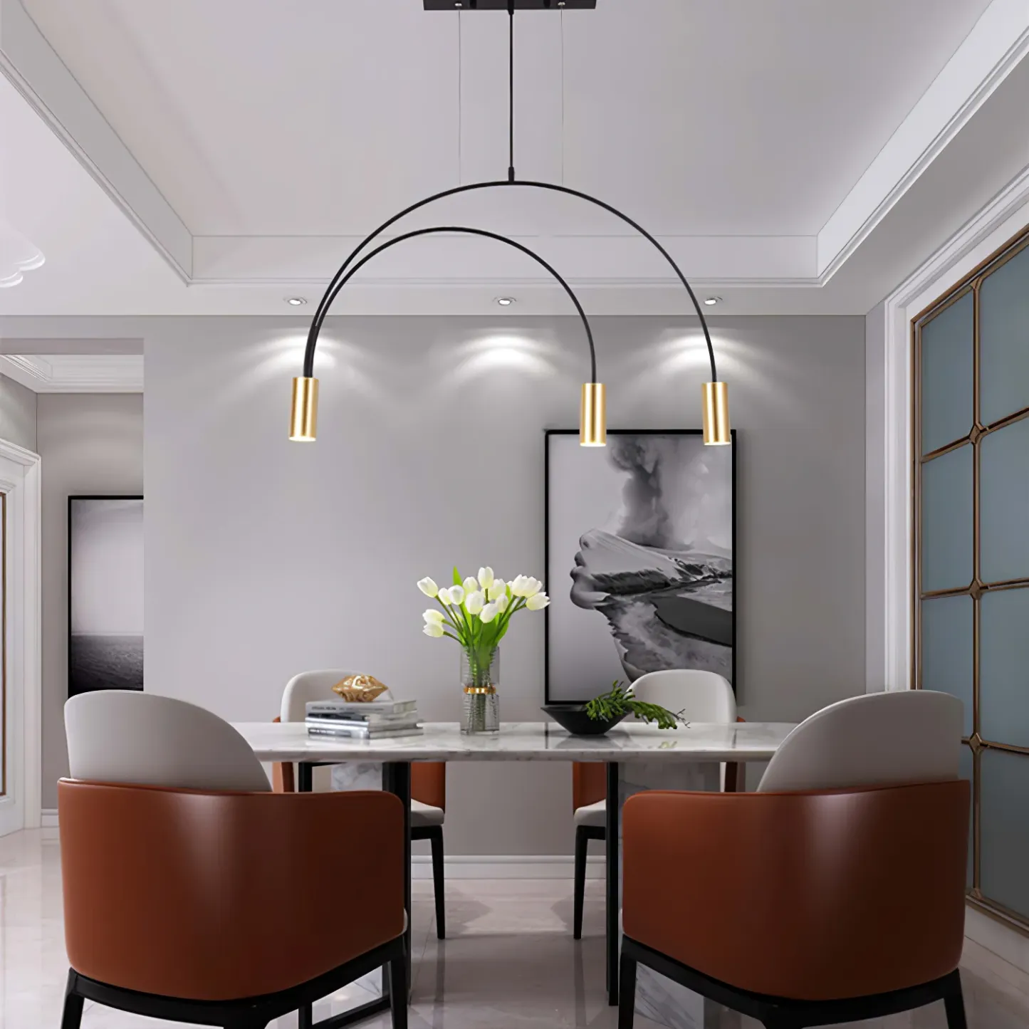 Valentina Modern Minimalism Metal Pendant Light Living Room Dining Room