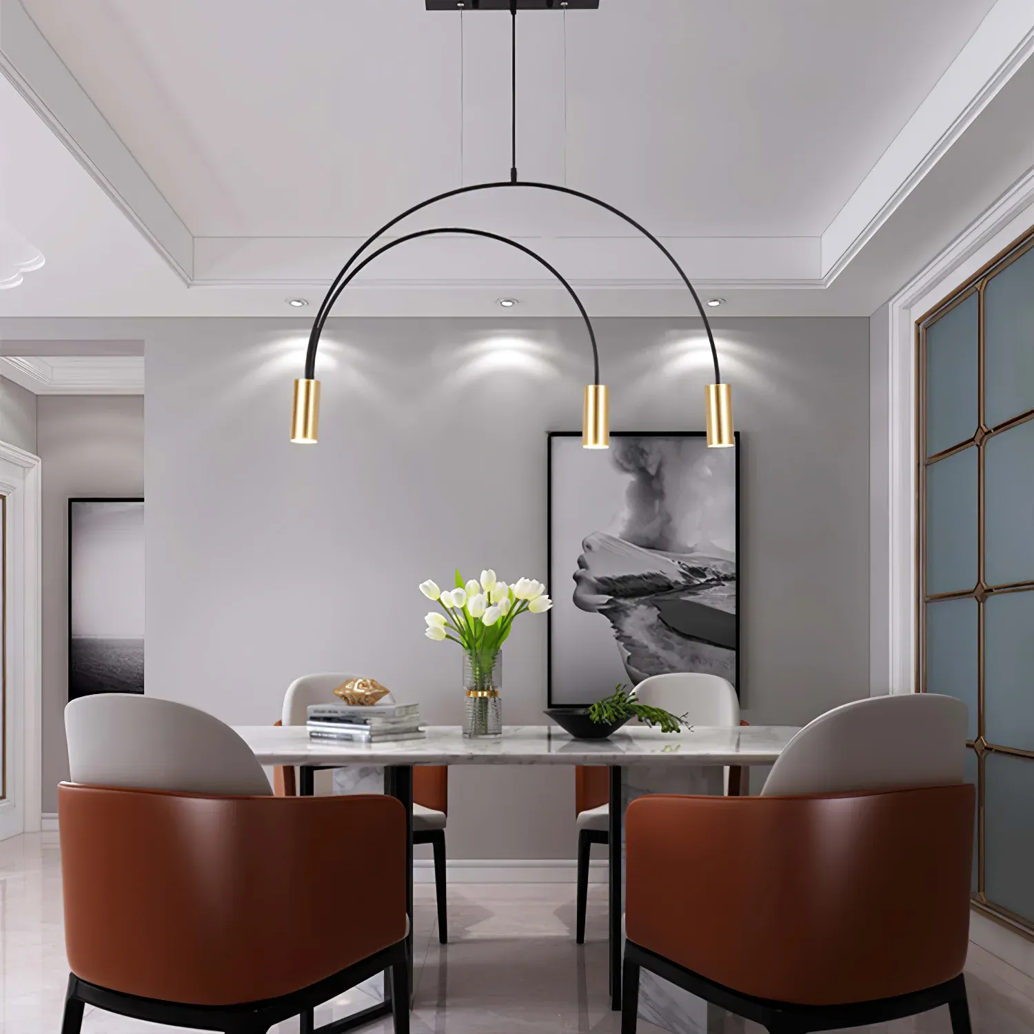Valentina Modern Minimalism Metal Pendant Light Living Room Dining Room