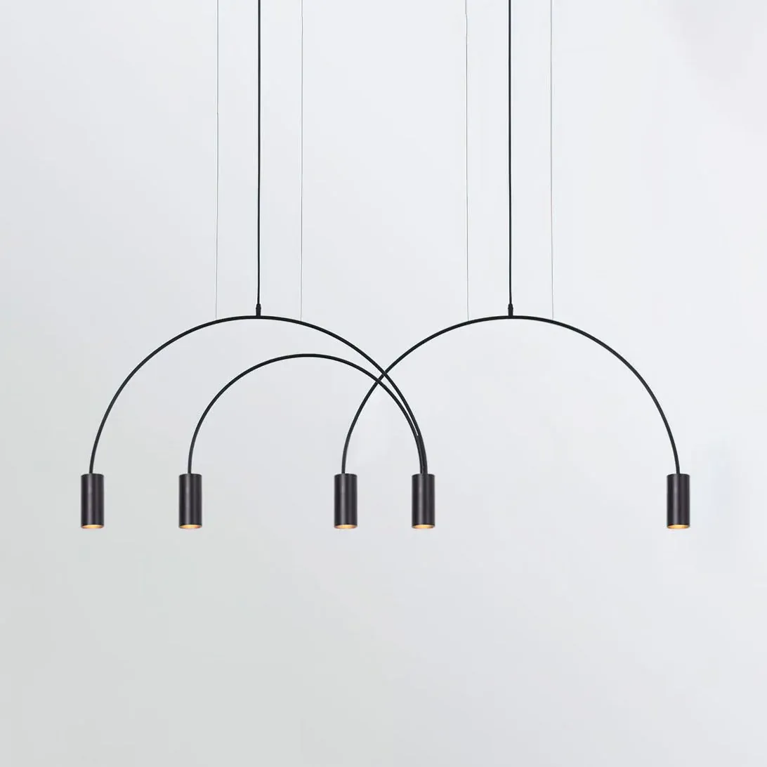 Valentina Stylish Minimalism Metal Pendant Light Living Room Dining Room