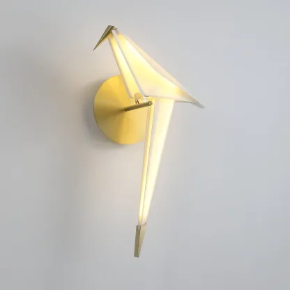 Orr Modern Unusual Bird PC Metal Wall Light Bedroom Study Living Room