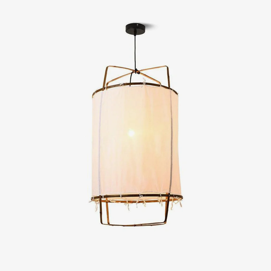 Ozawa Modern Cottage Fabric Pendant Light Shades Living Dining Room Bedroom