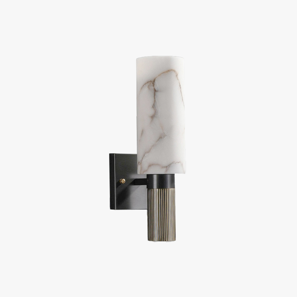 Jade Alabaster Brass Wall Sconce Living Room Bedroom