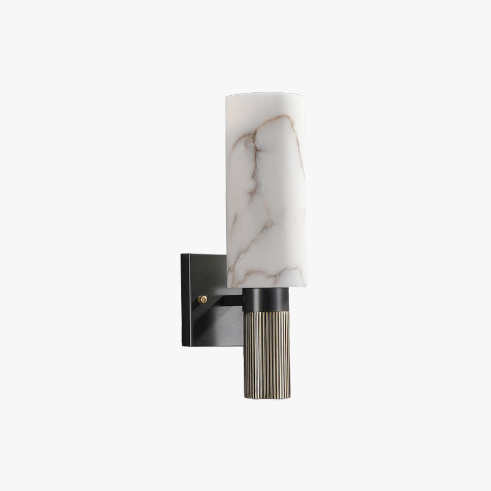 Jade Alabaster Brass Wall Sconce Living Room Bedroom