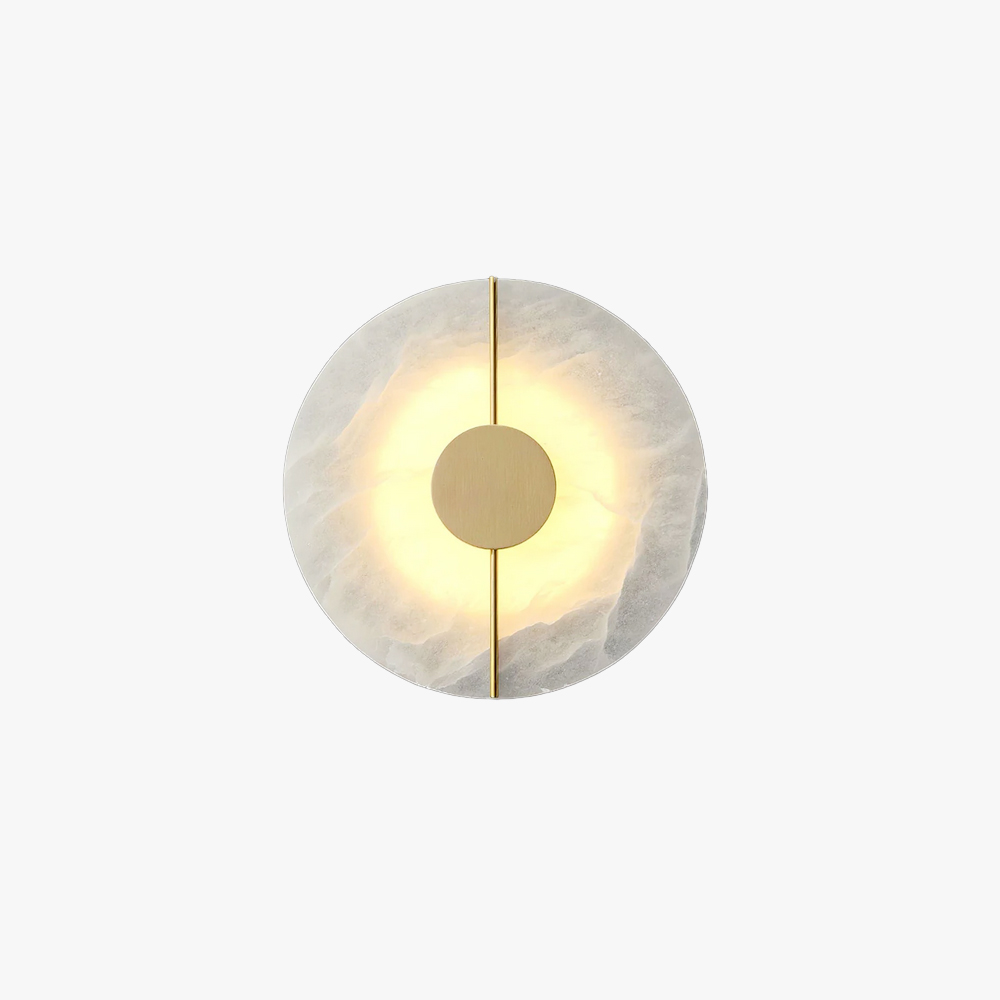 Jade Artistic Alabaster Brass Wall Lamp Hallway Bedside