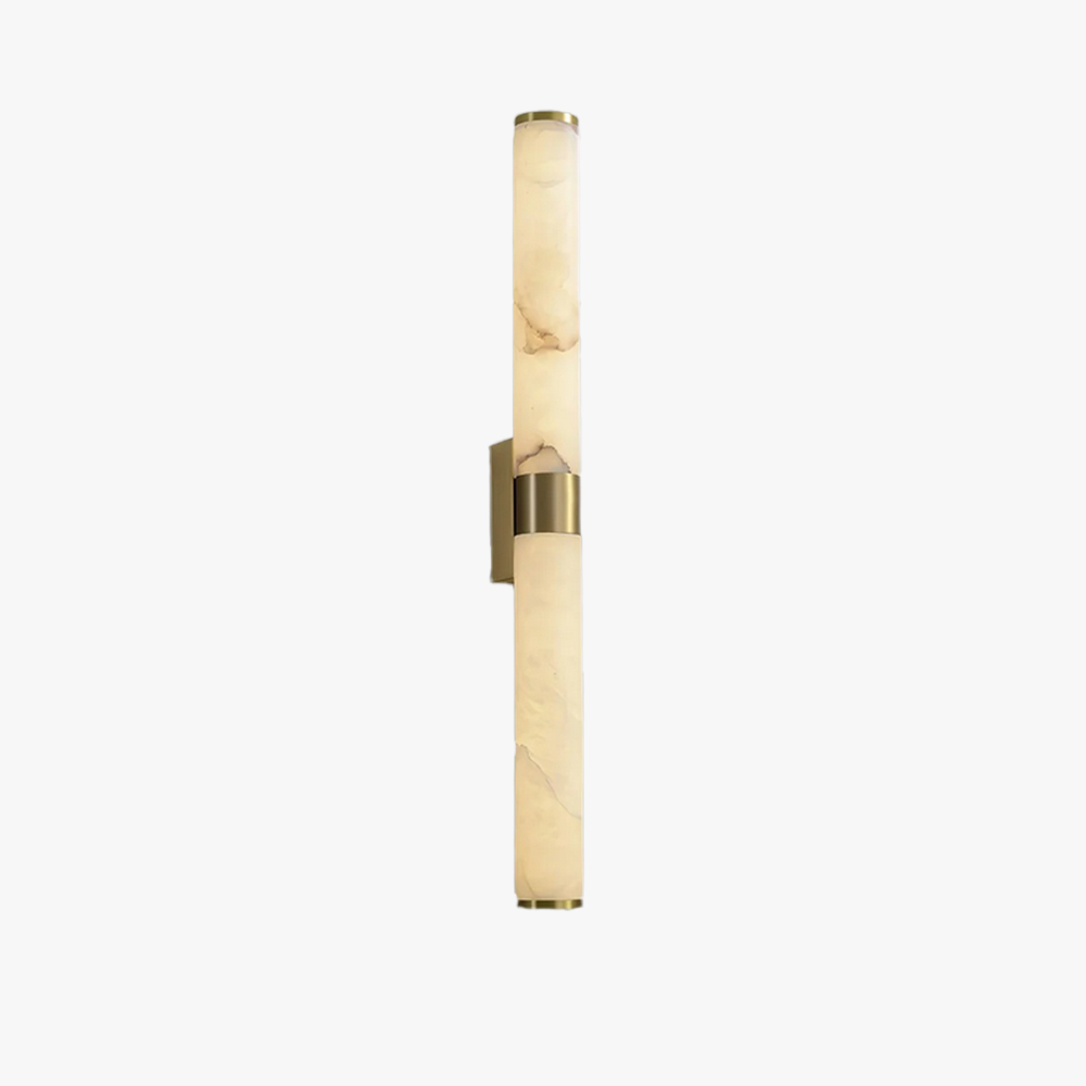 Jade Modern Line Alabaster Brass Wall Light Living Room Bedroom