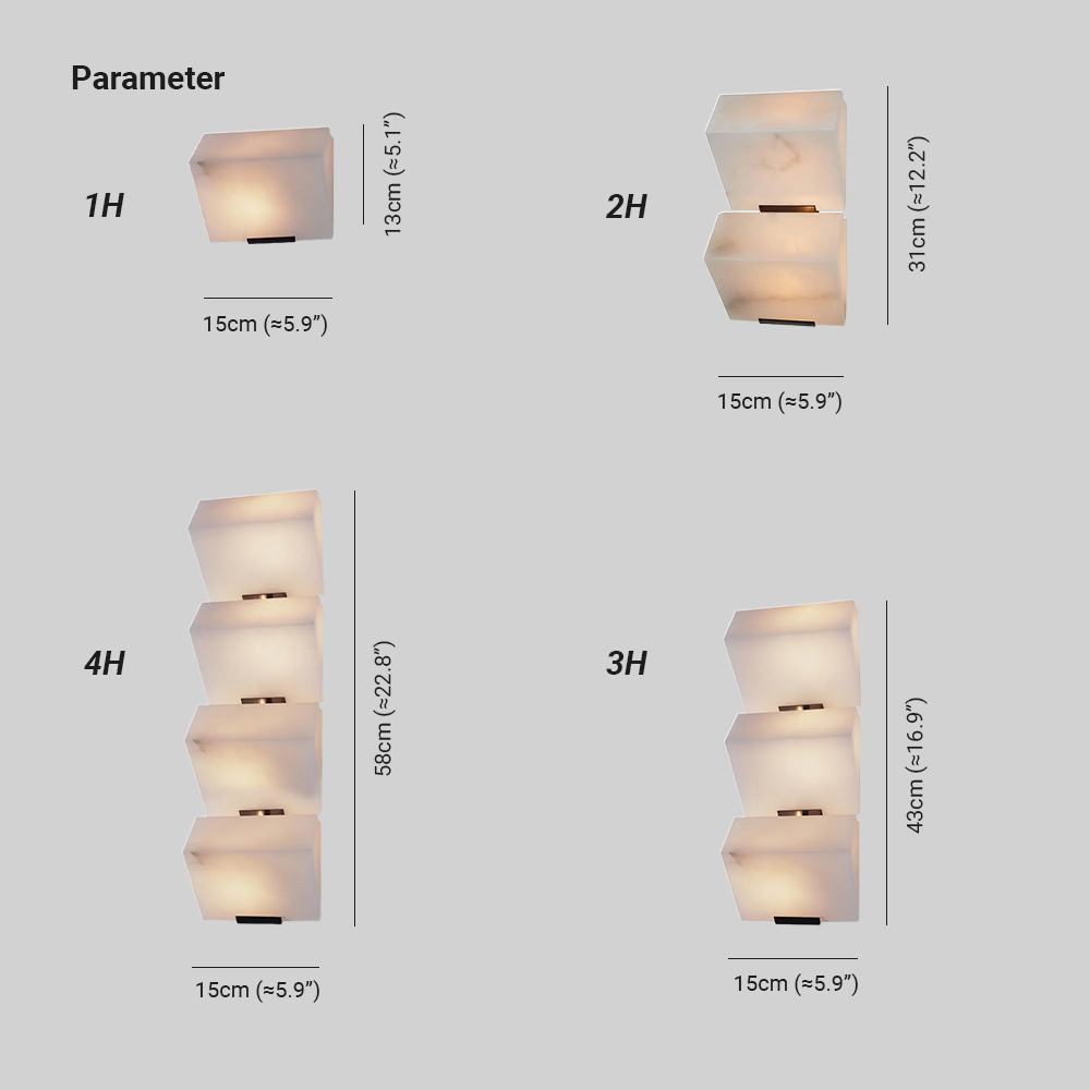 Jade Modern Alabaster Staircase Wall Light  Living Room Bedroom