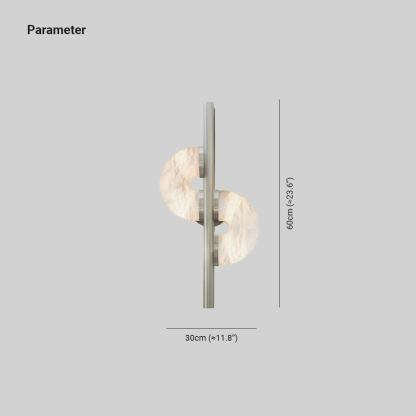 Jade Dolly Alabaster Modern Wall Light Living Room Bedroom