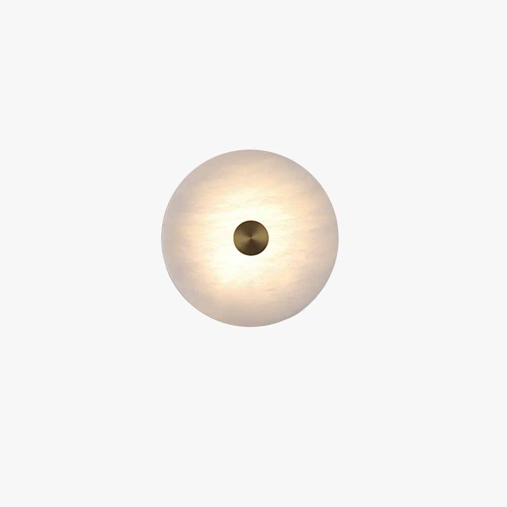 Jade Wall Light Minimalism Metal Alabaster Living Room Bedroom