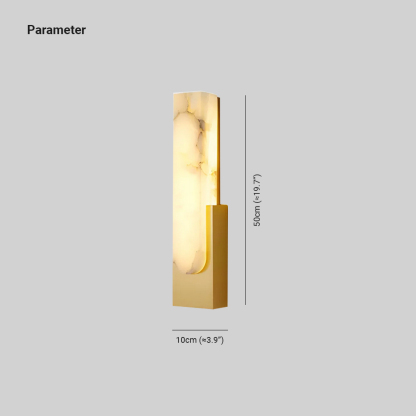 Jade Modern Agatha Alabaster Wall Light Living Room Bedroom
