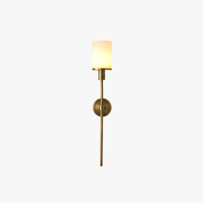 Jade Tracie Classic Metal Alabaster Wall Light Living Room Bedroom