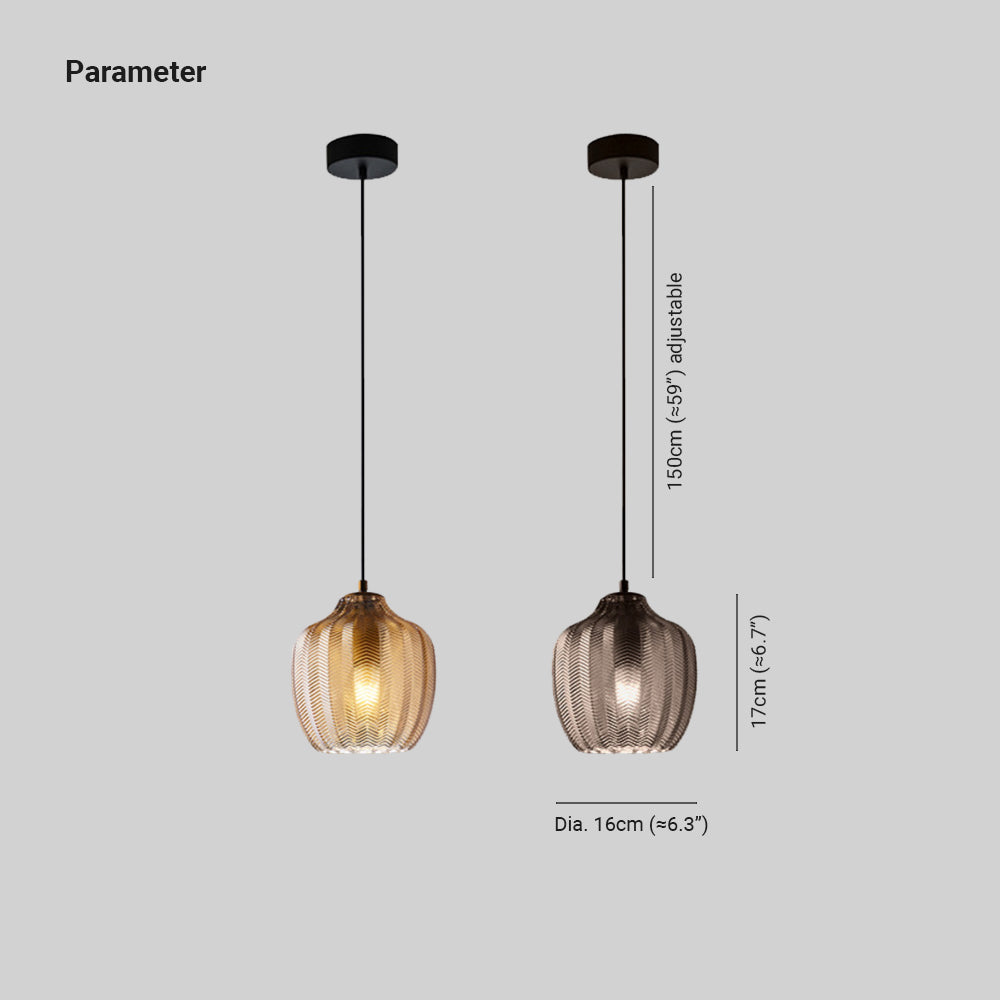 Hailie Modern Round Pendant Light Metal/Glass Dining Room