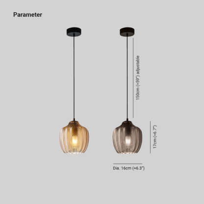 Hailie Modern Round Pendant Light Metal/Glass Dining Room