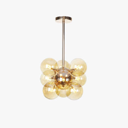 Valentina Minimalism Round Pendant Light Metal/Glass Bedroom