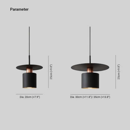 Hailie Industrial LED Pendant Light Metal Bedroom/Dining Room
