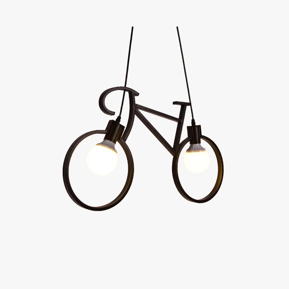 Salgado Modern Creative Bicycle Shape LED Pendant Light Metal Kids Room