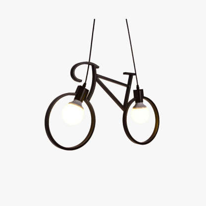 Salgado Modern Creative Bicycle Shape LED Pendant Light Metal Kids Room