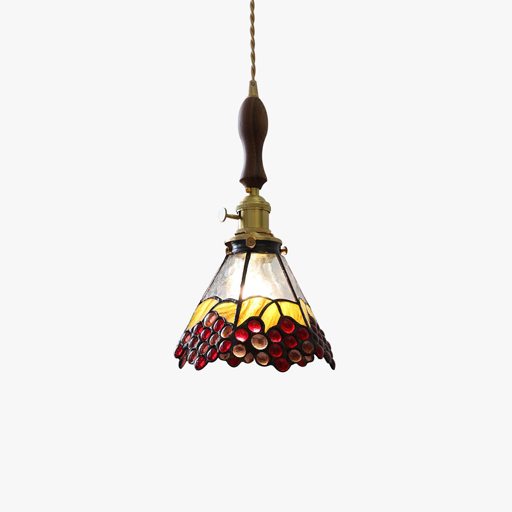 Eryn Vintage Pendant Light Colorful Glass Bedroom Dining Room