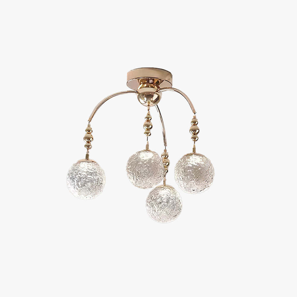 Valentina Nordic Minimalist LED Chandelier Metal Glass Bedroom/Living Room