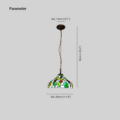 Eryn Designer Pendant Light Multicolor Metal Glass Dining Room