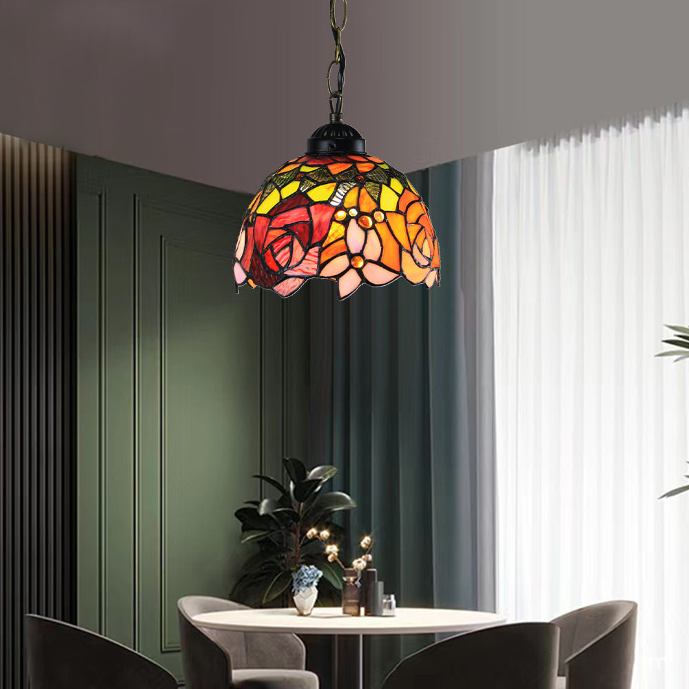 Eryn Cottage LED Pendant Light Metal Glass Living Room Bedroom